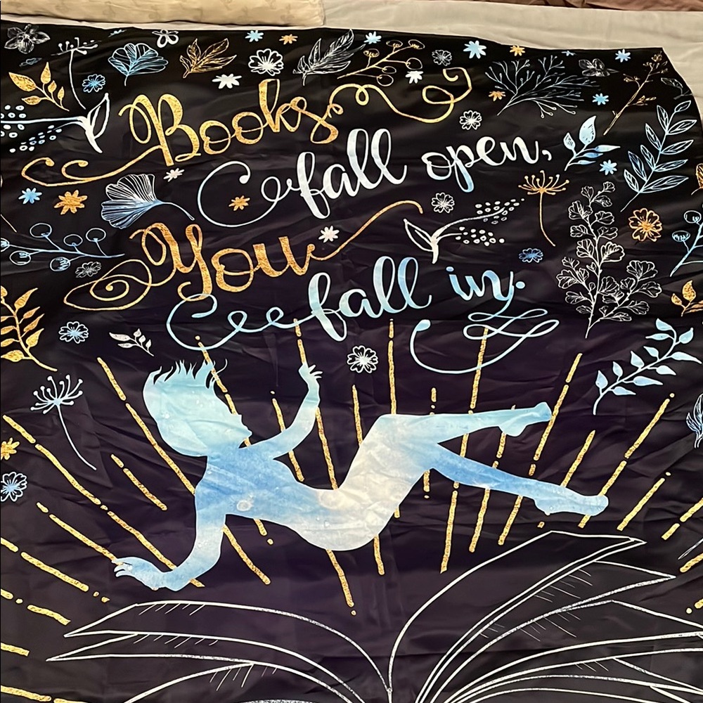 3/$20 Ethereal Black and Blue Tapestry Wall Decor